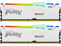 Kingston FURY Beast 32GB DIMM 5600MT/s DDR5 CL40 Kit of 2 White RGB XMP (2 x...
