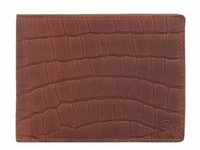 Esquire, Herren, Portemonnaie, Croco Geldbörse RFID Schutz Leder 12 cm