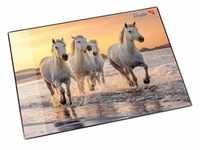 Läufer, Unterlage, Pferde am Strand (40 x 53 cm)