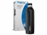 Brita 1046734, Brita Edelstahlflasche schwarz für sodaTRIO Wassersprudler (1l)