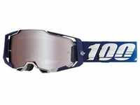 100%, Unisex, Sportbrille, Goggles Armega HiPER Novel - Mirror Silver Flash Lens