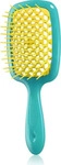 Janeke Superbrush Hairdresser Brush For Combing Turquoise-Yellow (8006060511250)