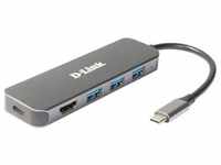 D-Link DUB-2333, USB Type-C, HDMI, USB 3.2 Gen 1 (3.1 Gen 1) Type-A, USB...