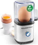 Gourmetmaxx GOURMETMAXX, Gourmetmaxx Eierkocher 1Ei (GOURMETMAXX) Schwarz/Silber
