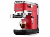 Tchibo Siebträger Espressomaschine „Lapressa“, Siebträgermaschine, Rot,