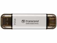 Transcend TS512GESD310S, Transcend ESD310C (512 GB, USB A, USB C) Silber