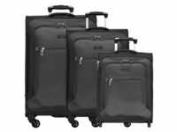 D&N, Koffer, Travel Line 6400 2-4-Rollen Kofferset 3tlg., (XL)