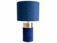 Näve, Tischlampe, Tischleuchte BORDO h: 32cm blau (31895 lm, E14)