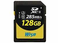 Wise SDXC UDH-II V60 128GB R:290MBs / W:100MBs WI-SD-S128 (SDXC, 128 GB,