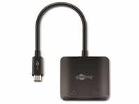 Goobay Goobay USB-C auf 2x HDMI Adapter (HDMI, 5 cm), Data + Video Adapter,...