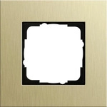 Gira 0211217, Gira Abdeckrahmen 1fach aluminium/hellgold 0211217 (0211217) Gold