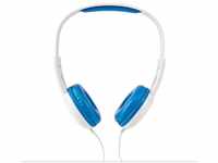 Nedis On-Ear-Kopfhörer mit Kabel 3.5 mm Seillänge: 1.20 m 82 dB Blau