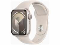 Apple MR8U3QF/A, Apple Watch Series 9 (41 mm, Aluminium, nur WLAN, M/L) Starlight