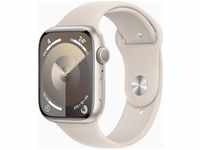 Apple MR973QF/A, Apple Watch Series 9 (45 mm, Aluminium, nur WLAN, M/L) Starlight