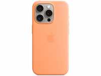 Apple Silikon Case mit MagSafe (iPhone 15 Pro) (38610458) Orange
