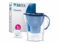 Brita Wasserfilter Marella blau (2,4l) inkl. 3x MAXTRA PRO All-in-1 Kartusche,