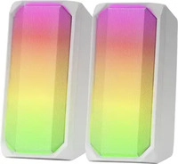 Mars Gaming MSRGB2W, Mars Gaming Enceintes Bluetooth Ms-Rgb2 (Blanc) (MSRGB2W)