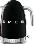 SMEG Wasserkocher variable Temperatur schwarz KLF04BLEU
