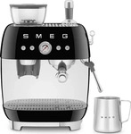 Smeg EGF03BLEU, SMEG Espressomaschine mit Mahlwerk EGF03BLEU schwarz