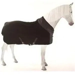 Back on Track Fleecedecke Supreme mit D-Ringen - Schwarz, 155