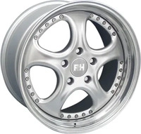RH AL Cup Silber Horn Poliert Alufelge 18 Zoll ET50 5x100 ML64,1