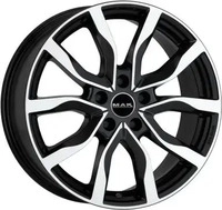 MAK Highlands Gloss Black Alufelge 19 Zoll ET38 5x120 ML72,6