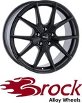 Brock B40 Satin Black Matt Alufelge 20 Zoll ET45 5x112 ML57,1