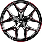 Barracuda Razzer Mattblack Puresports Gefr&auml;st Alufelge 19 Zoll ET35 5x108 ML63,4