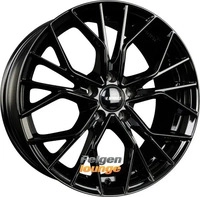 it Wheels Tiara Gloss Black Alufelge 18 Zoll ET40 5x114,3 ML73,1