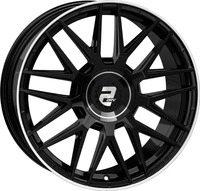 2DRV WH43 Schwarz Gl&auml;nzend Lackiert Alufelge 19 Zoll ET40 5x112 ML66,6