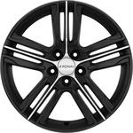 Ronal R57 Mattschwarz-frontkopiert Alufelge 19 Zoll ET50 5x120 ML65,1