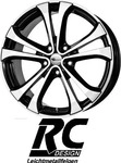 RC-Design RC17 Schwarz Glanz Vollpoliert Alufelge 20 Zoll ET45 5x112 ML66,6