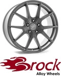 Brock B40 Satin Black Matt Alufelge 20 Zoll ET43 5x112 ML66,7