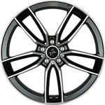 Keskin KT21 Elegance Black Front Polish Alufelge 17 Zoll ET45 5x112 ML66,6