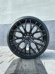 2DRV WH37 Schwarz Glanz Lackiert Alufelge 19 Zoll ET40 5x112 ML66,6