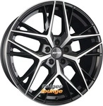 GMP Lunica Glossy Black Alufelge 19 Zoll ET42 5x108 ML73,1