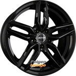 GMP Fasten Black Glossy Alufelge 18 Zoll ET40 5x108 ML73,1