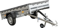 PKW-Anh&auml;nger 230x125 UNITRAILER GARDEN 230 KIPP mit grauer Abdeckung