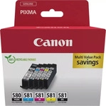 Canon PGI-580 + CL-581 Druckerpatronen Multipack - 1 x schwarz / je 1 x CMY
