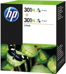 HP D8J46AE, HP 301XL Druckerpatrone - Doppelpack cyan, magenta, gelb (D8J46AE)