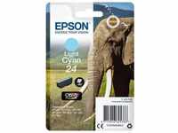 Epson C13T24254012, Epson 24 Elefant Druckerpatrone cyan hell 360 Seiten 5,1ml