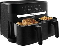 Tefal EY901N10, Tefal Dual Easy Fry EY901N Hei&szlig;luftfritteuse schwarz