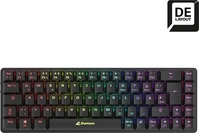 Sharkoon PureWriter W65 Tastatur Kailh Red - DE Layout, Schwarz
