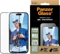 PanzerGlass 2849, PanzerGlass Displayschutz Aluminum Rahmen f&uuml;r iPhone 16 & iPhone