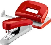 novus 020-1830, novus Locher und Heftger&auml;te Set rot