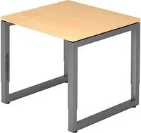 HAMMERBACHER VRS08/3/G, HAMMERBACHER h&ouml;henverstellbarer Schreibtisch VRS08/3/G ahorn
