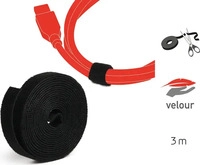 LABEL THE CABLE PRO 1210, LTC ROLL STRAP Schwarz - 25 m