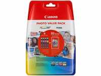 Canon CLI-526 Druckerpatronen Value Pack - 1 x schwarz / je 1 x CMY + 50 Blatt