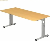 HAMMERBACHER VOS19/6/G, HAMMERBACHER h&ouml;henverstellbarer Schreibtisch VOS19/6/G buche