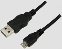 Digitus AK-300110-018-S, Digitus USB 2.0 Anschlusskabel, Typ A - micro B St/St, 1.8m,